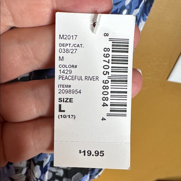 NWT The Children’s Place Blue Floral Off Shoulder Dress Size L 10/12 Ruffle Boho - Picture 4 of 10